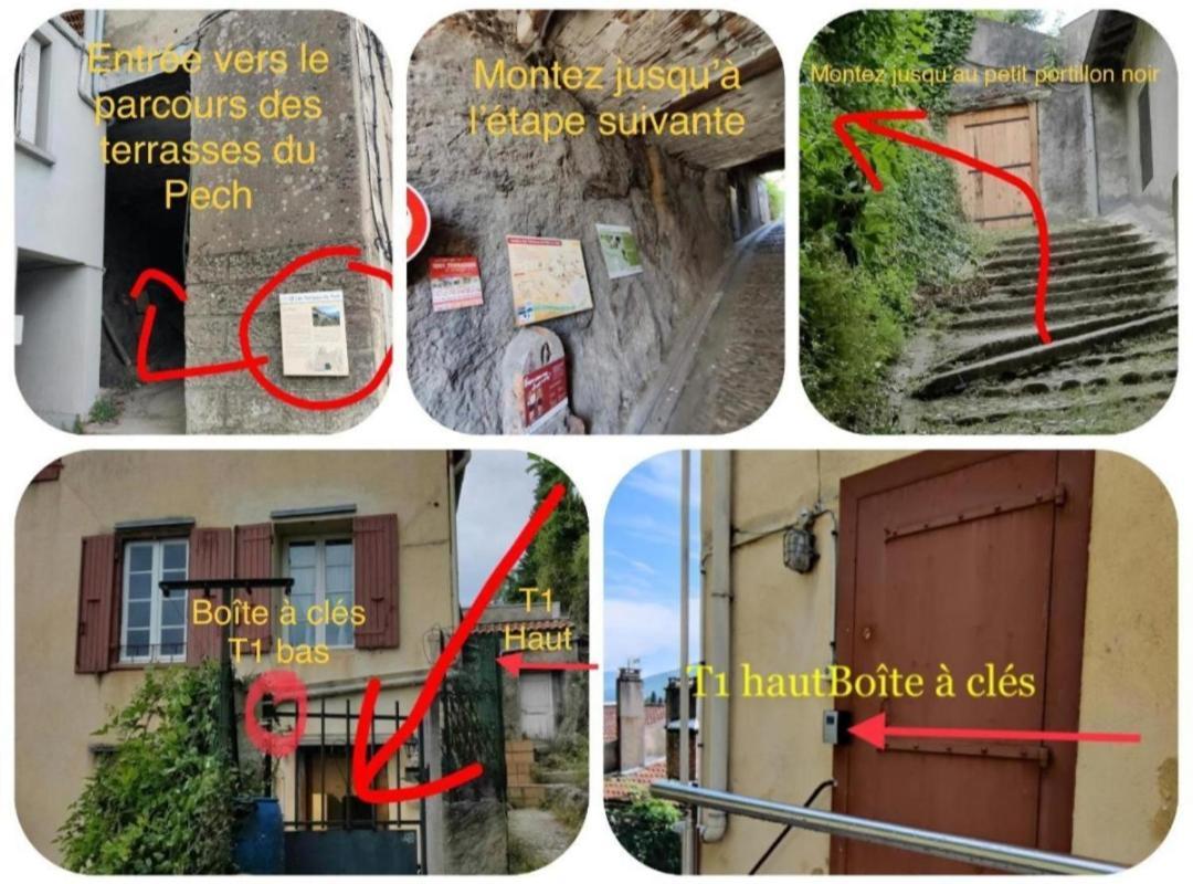 Hebergements Entiers Two Homes T1 Bas Or T1 Haut -Aux Terrasses Du Pech Foix Bagian luar foto